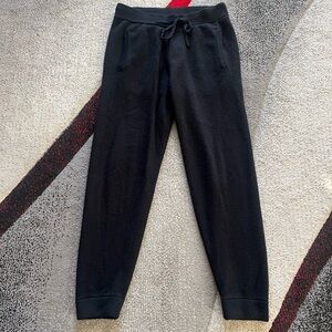 Theory Men’s Black Wool Blend Governor Lounge Pants